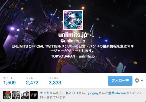 unlimits.jp (unlimits_jp)さんはTwitterを使っています.clipular