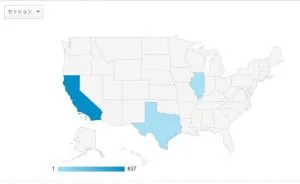 GoogleAnalyticsで集計された数値